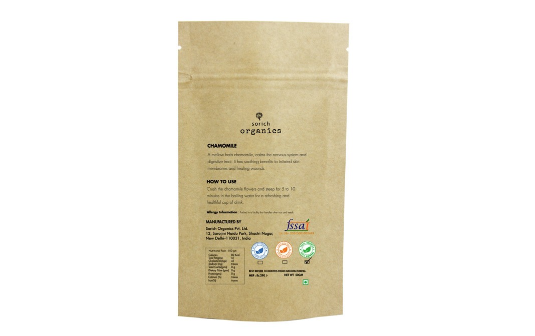 Sorich Organics Chamomile Pure Herb    Pack  50 grams